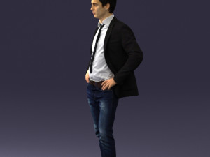 000002 Man in casual clothes 0318 3D-Modell