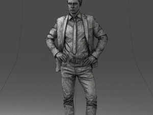 000002 Man in casual clothes 0318 3D-Modell
