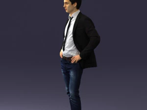 000002 Homme en v&ecirc;tements d&eacute;contract&eacute;s 0318 3dp Modèles 3D en vedette