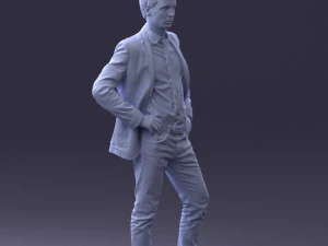 000002 Homme en v&ecirc;tements d&eacute;contract&eacute;s 0318 3dp Modèles 3D en vedette