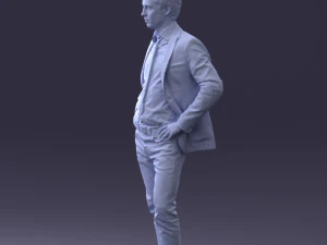 000002 Homme en v&ecirc;tements d&eacute;contract&eacute;s 0318 3dp Modèles 3D en vedette