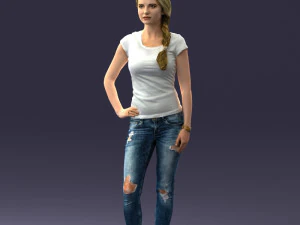 casual girl 0421 3d print ready 3D Print Model