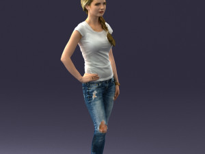 casual girl 0421 3d print ready 3Dプリントモデル