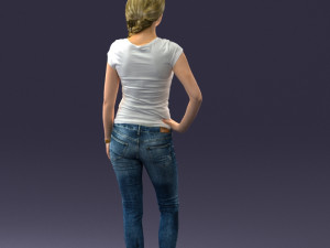 casual girl 0421 3d print ready 3Dプリントモデル