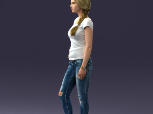 casual girl 0421 3d print ready 3Dプリントモデル