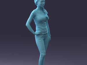 casual girl 0421 3d print ready 3Dプリントモデル
