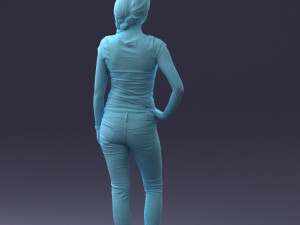 casual girl 0421 3d print ready 3Dプリントモデル