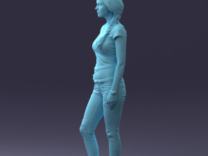 casual girl 0421 3d print ready 3Dプリントモデル