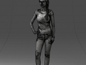 casual girl 0421 3d print ready 3Dプリントモデル