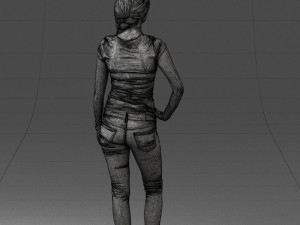 casual girl 0421 3d print ready 3Dプリントモデル