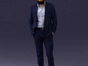 man in suit 0421 Modèle 3D