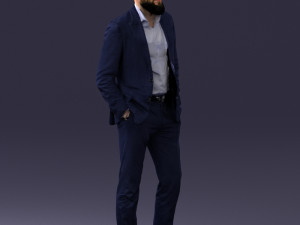 man in suit 0421 3D Model