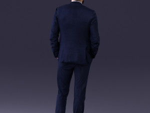 man in suit 0421 3D Model