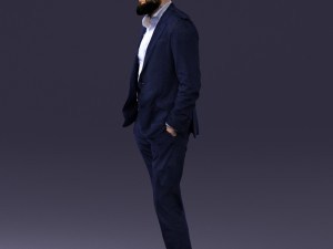 man in suit 0421 3D Model