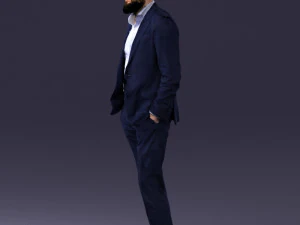 man in suit 0421 3D Model