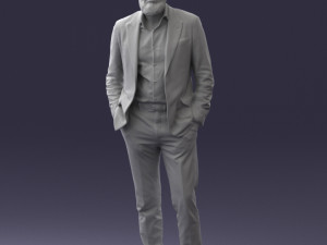 man in suit 0421 3D Model