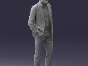 man in suit 0421 3D Model
