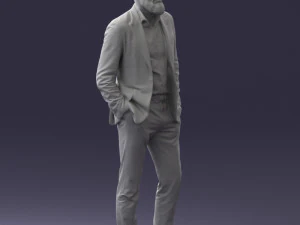 man in suit 0421 3D Model