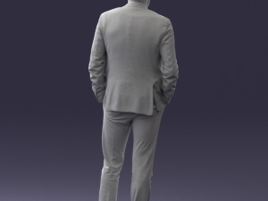 man in suit 0421 3D Model