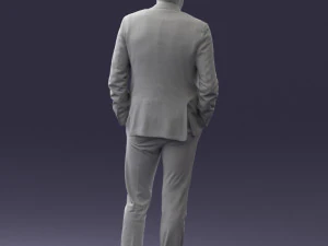 man in suit 0421 3D Model