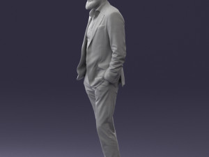 man in suit 0421 3D Model