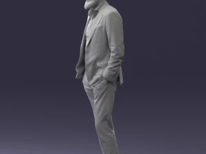 man in suit 0421 3D Model