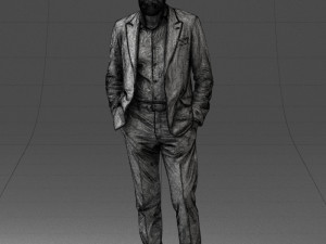 man in suit 0421 3D Model