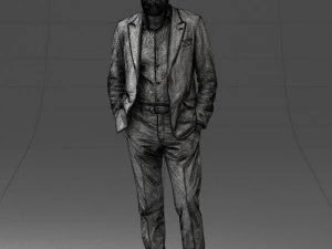 man in suit 0421 3D Model