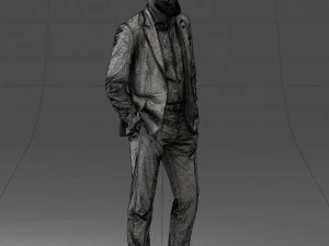 man in suit 0421 3D Model