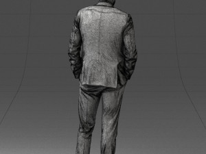 man in suit 0421 3D Model