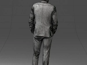 man in suit 0421 3D Model