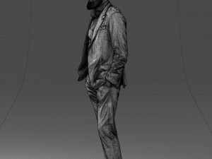 man in suit 0421 3D Model