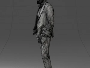 man in suit 0421 3D Model