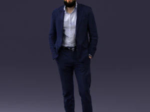 homme en costume 0421 prêt à imprimer en 3D Modèles 3D en vedette