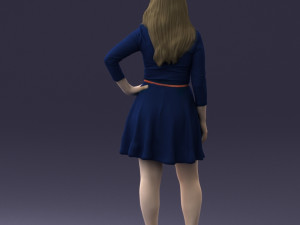 smiling girl 0708 3Dモデル