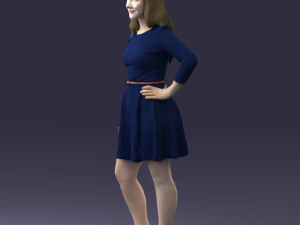 smiling girl 0708 3D Model