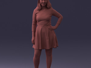 smiling girl 0708 3Dモデル
