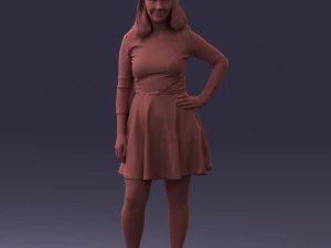 smiling girl 0708 3D Model