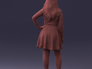 smiling girl 0708 3Dモデル