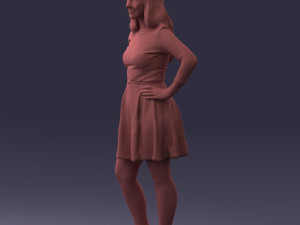 smiling girl 0708 3Dモデル