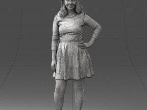 smiling girl 0708 3Dモデル