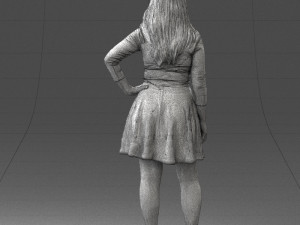smiling girl 0708 3Dモデル