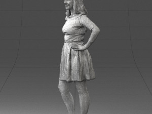 smiling girl 0708 3Dモデル