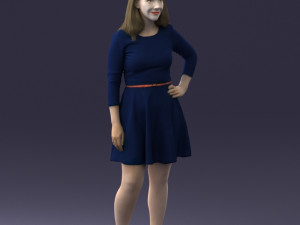 smiling girl 0708 3d print model Modèles 3D en vedette