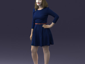 smiling girl 0708 3d print model Modèles 3D en vedette