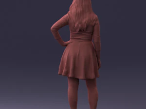 smiling girl 0708 3d print model 3D Print Model