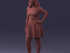 smiling girl 0708 3d print model Modèles 3D en vedette