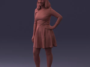 smiling girl 0708 3d print model 3D Print Model