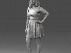 smiling girl 0708 3d print model Modèles 3D en vedette