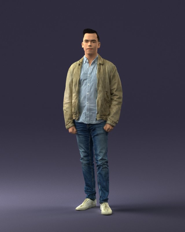 casual man 0818 3d print ready 3Dプリントモデル .c4d .max .obj .3ds .fbx .stl .blend 